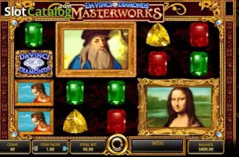 Οθόνη2. Da Vinci Diamonds Masterworks Κουλοχέρης