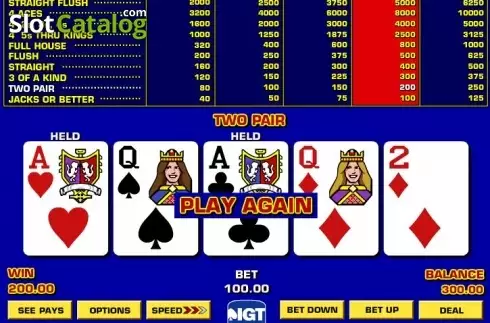 Οθόνη5. Bonus Poker Game King Κουλοχέρης