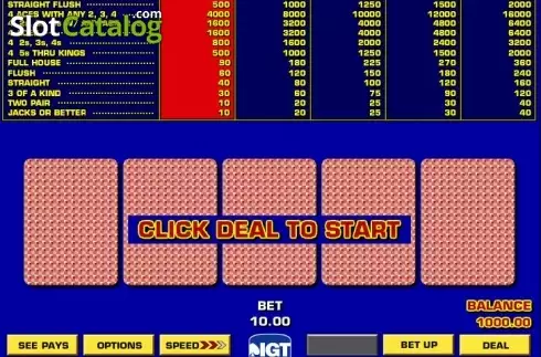 Οθόνη3. Double Double Bonus Poker Game King Κουλοχέρης 