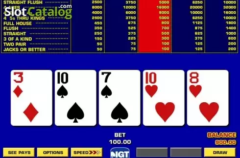 Οθόνη4. Double Bonus Poker Game King Κουλοχέρης