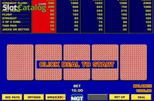 Οθόνη3. Jacks or Better Game King Κουλοχέρης 