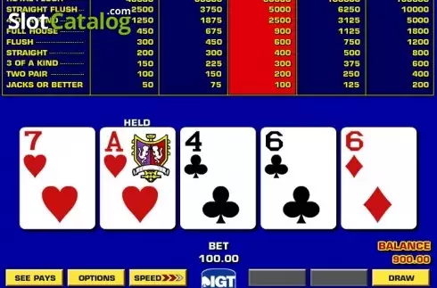 Οθόνη4. Jacks or Better Game King Κουλοχέρης 