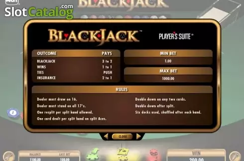 Οθόνη5. Blackjack (IGT) Κουλοχέρης 