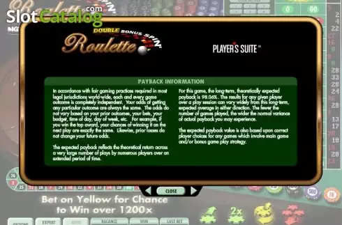 Οθόνη6. Double Bonus Spin Roulette Κουλοχέρης 