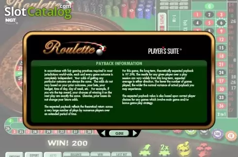 Οθόνη5. Roulette (IGT) Κουλοχέρης 