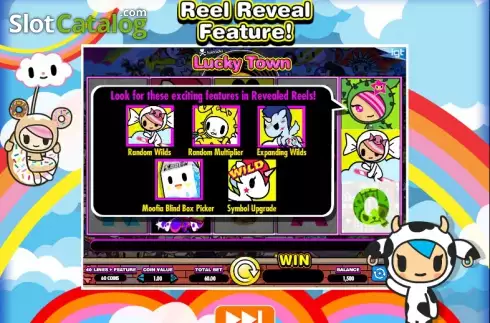 Παρουσίαση χαρακτηριστικών 2. Tokidoki – Lucky Town Κουλοχέρης