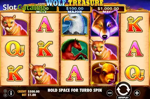 Οθόνη3. Wolf Treasure (IGTech) Κουλοχέρης