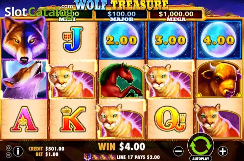 Οθόνη4. Wolf Treasure (IGTech) Κουλοχέρης