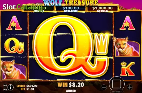 Οθόνη9. Wolf Treasure (IGTech) Κουλοχέρης