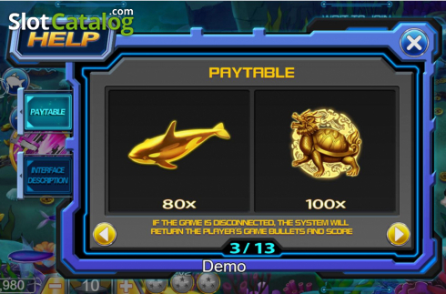 Οθόνη9. Dragonball Fishing Κουλοχέρης 