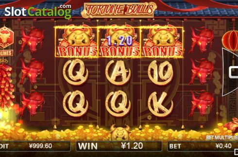 Οθόνη3. Fortune Bulls Κουλοχέρης 