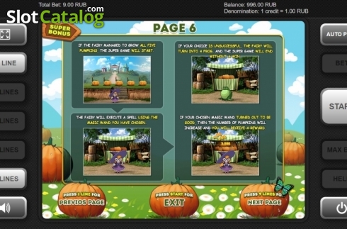 Οθόνη9. Pumpkin Fairy Κουλοχέρης 