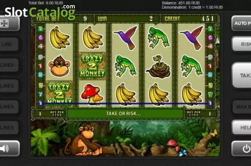 Οθόνη3. Crazy Monkey 2 (Igrosoft) Κουλοχέρης 