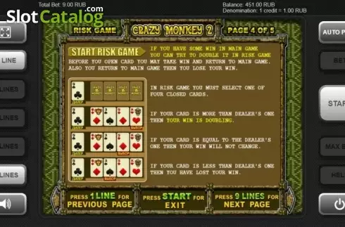 Οθόνη6. Crazy Monkey 2 (Igrosoft) Κουλοχέρης 