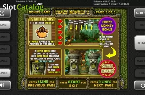 Οθόνη7. Crazy Monkey 2 (Igrosoft) Κουλοχέρης 