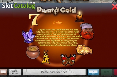 Οθόνη7. Dwarf's Gold Κουλοχέρης