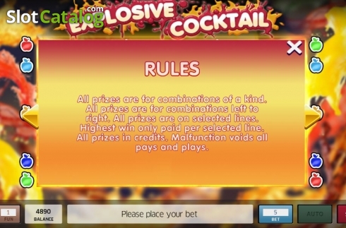 Οθόνη7. Explosive Fruit Cocktail Κουλοχέρης 