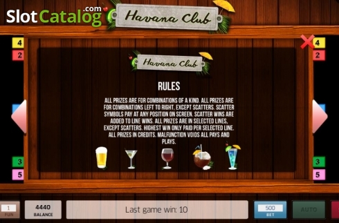 Οθόνη7. Havana Club Κουλοχέρης