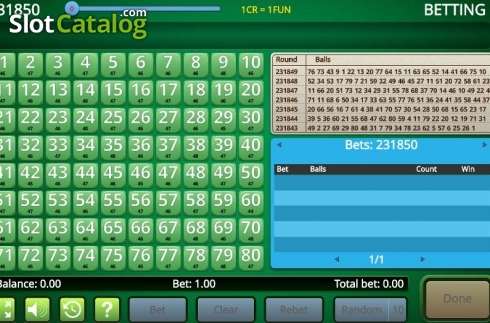 Οθόνη2. Keno Live (Inbet Games) Κουλοχέρης