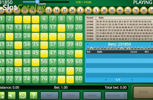 Οθόνη3. Keno Live (Inbet Games) Κουλοχέρης