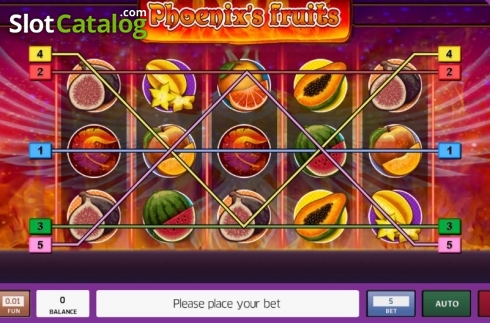 Οθόνη2. Phoenix's Fruits Κουλοχέρης 