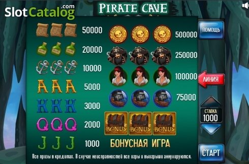 Οθόνη3. Pirate Cave (3x3) Κουλοχέρης