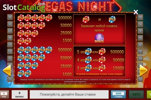 Οθόνη3. Vegas Night (Inbet Games) Κουλοχέρης