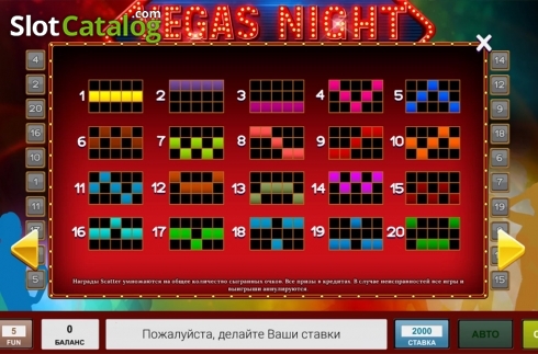 Οθόνη7. Vegas Night (Inbet Games) Κουλοχέρης
