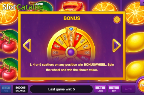 Οθόνη8. Hot Fruits Wheel (Inbet Games) Κουλοχέρης