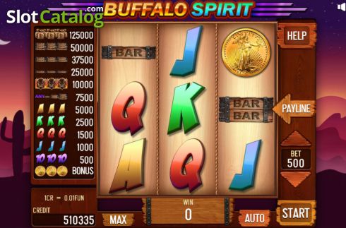 Οθόνη2. Buffalo Spirit (Pull Tabs) Κουλοχέρης 