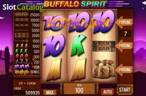 Οθόνη5. Buffalo Spirit (Pull Tabs) Κουλοχέρης 