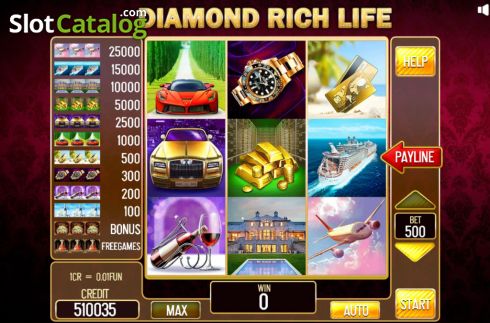 Οθόνη2. Diamond Rich Life (Pull Tabs) Κουλοχέρης