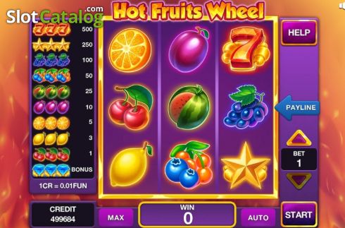 Οθόνη2. Hot Fruits Wheel (3x3) Κουλοχέρης