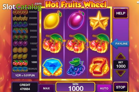 Οθόνη4. Hot Fruits Wheel (3x3) Κουλοχέρης