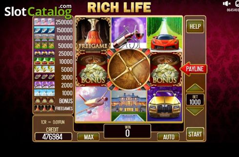 Οθόνη3. Rich Life (Pull Tabs) Κουλοχέρης