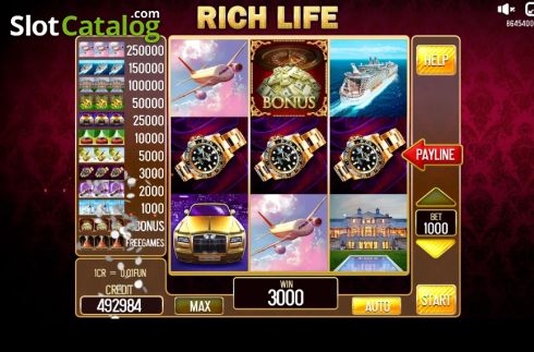 Οθόνη4. Rich Life (Pull Tabs) Κουλοχέρης