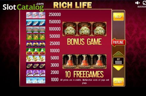 Οθόνη6. Rich Life (Pull Tabs) Κουλοχέρης