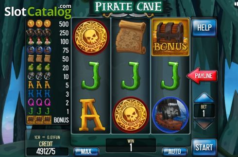Οθόνη3. Pirate Cave (Pull Tabs) Κουλοχέρης