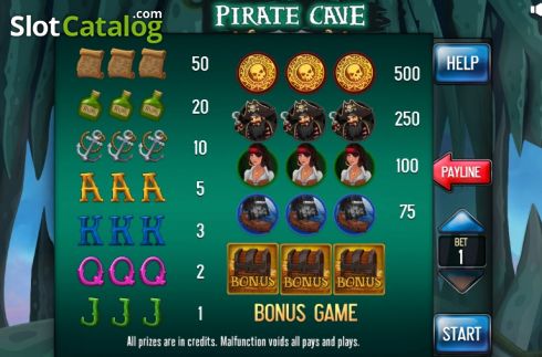 Οθόνη6. Pirate Cave (Pull Tabs) Κουλοχέρης