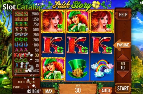 Οθόνη3. Irish Story (Pull Tabs) Κουλοχέρης