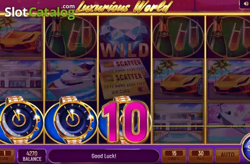 Οθόνη3. Luxurious World Κουλοχέρης 