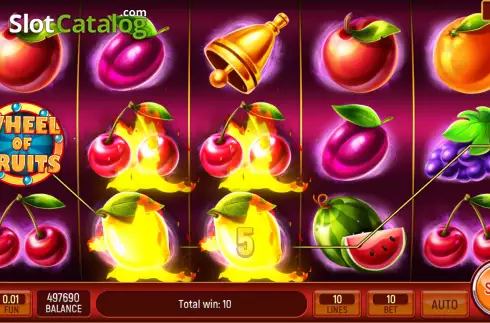 Οθόνη3. Wheel of Fruits Κουλοχέρης