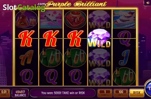 Οθόνη4. Purple Brilliant Κουλοχέρης