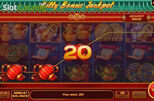 Οθόνη3. Kitty Bonus Jackpot Κουλοχέρης
