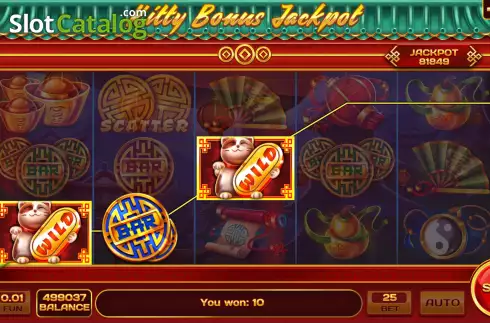 Οθόνη4. Kitty Bonus Jackpot Κουλοχέρης