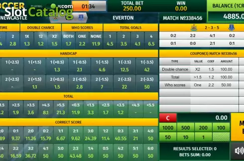 Οθόνη2. Virtual Soccer (InBet Games) Κουλοχέρης