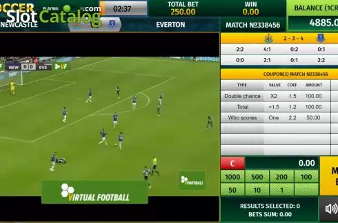 Οθόνη3. Virtual Soccer (InBet Games) Κουλοχέρης