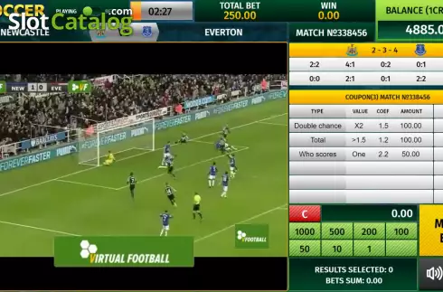 Οθόνη4. Virtual Soccer (InBet Games) Κουλοχέρης