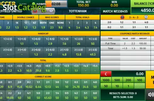 Οθόνη6. Virtual Soccer (InBet Games) Κουλοχέρης