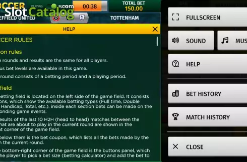 Οθόνη9. Virtual Soccer (InBet Games) Κουλοχέρης